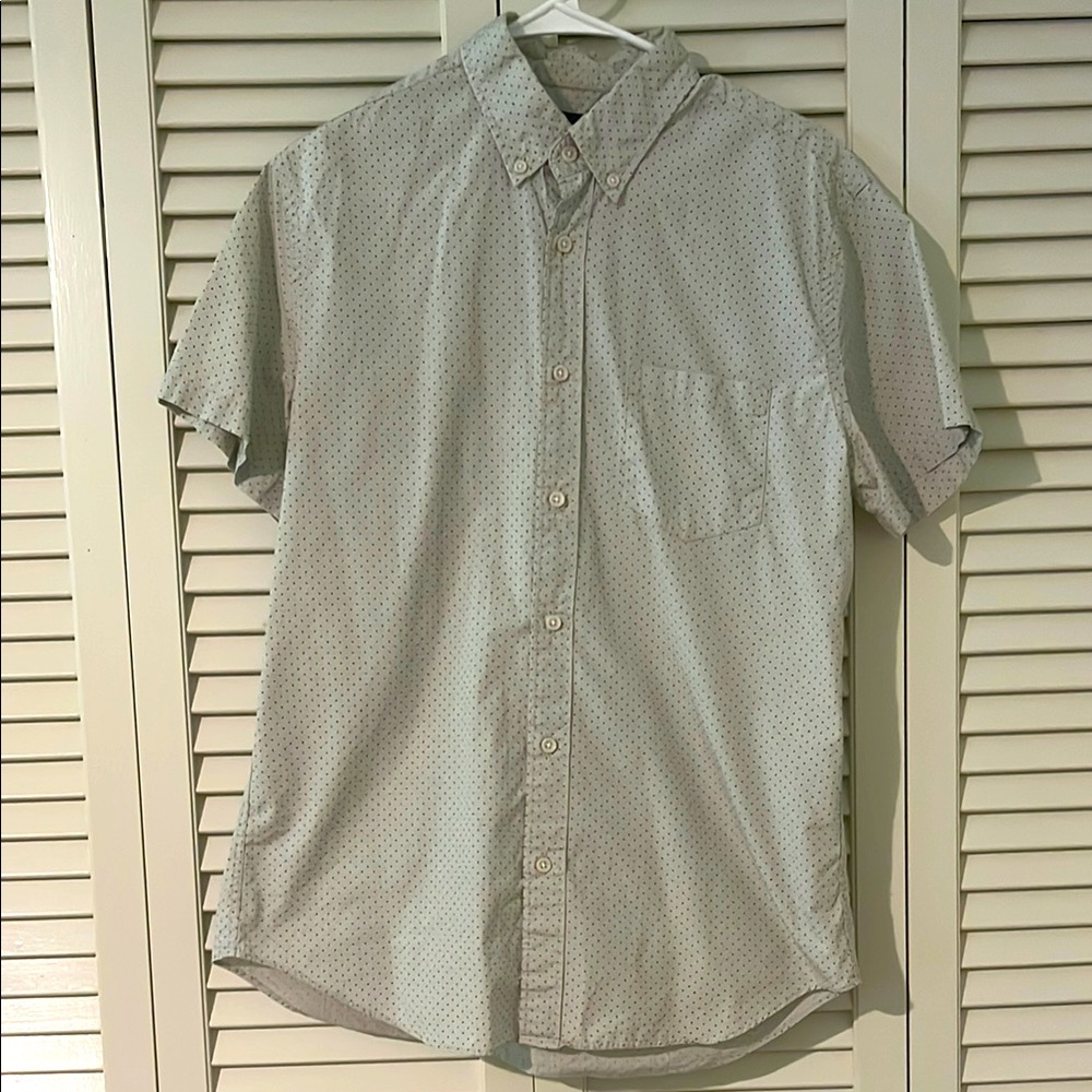 Jcrew Polka Dot Short Sleeve Shirt